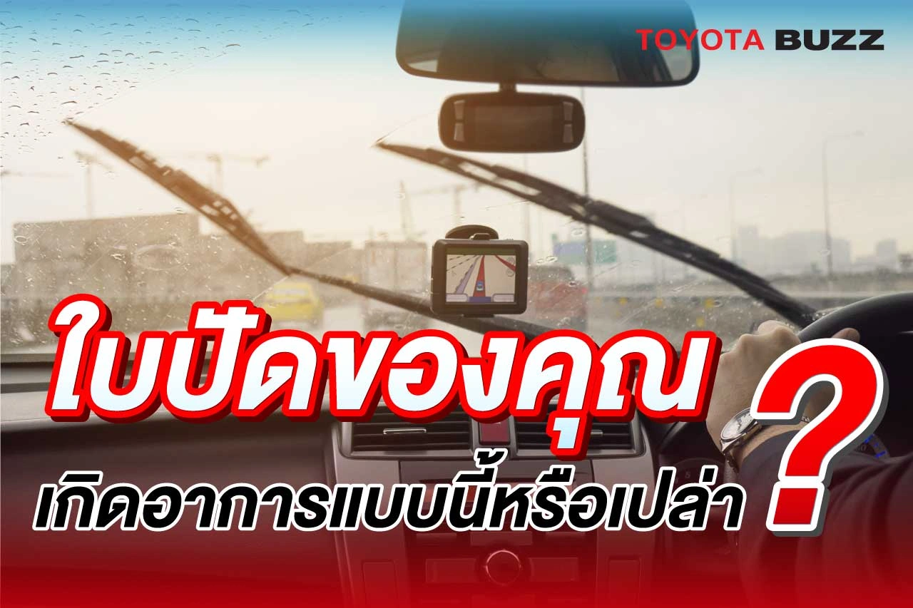 ใบปัดน้ำฝนของคุณเกิดอาการแบบนี้หรือเปล่า?