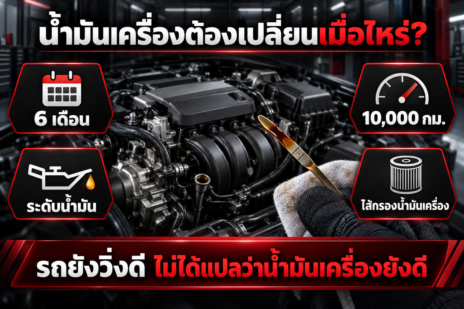 น้ำมันเครื่องต้องเปลี่ยนเมื่อไหร่?