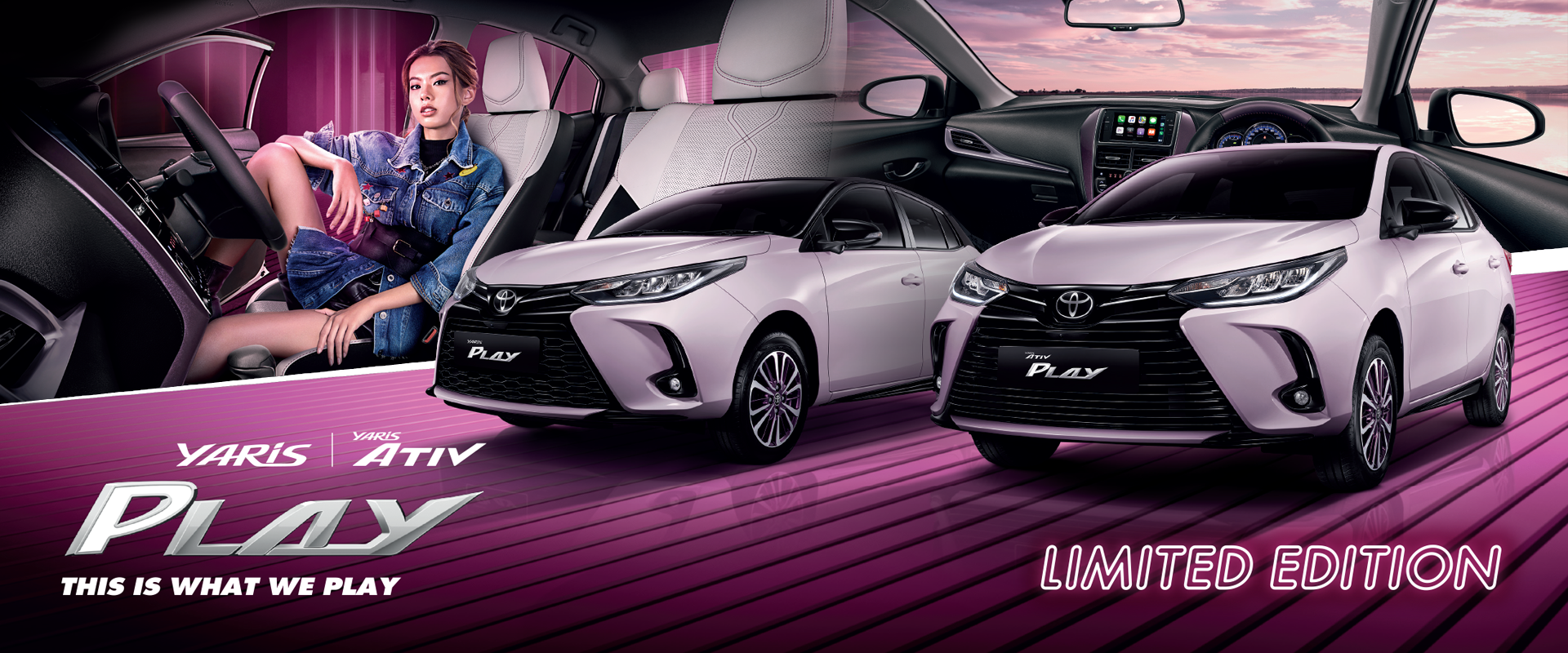 Toyota Buzz | YARIS & ATIV PLAY ใหม่ Play Style ขับเท่ ไปกับทางเลือกสีใหม่ Ice Pink Metallic